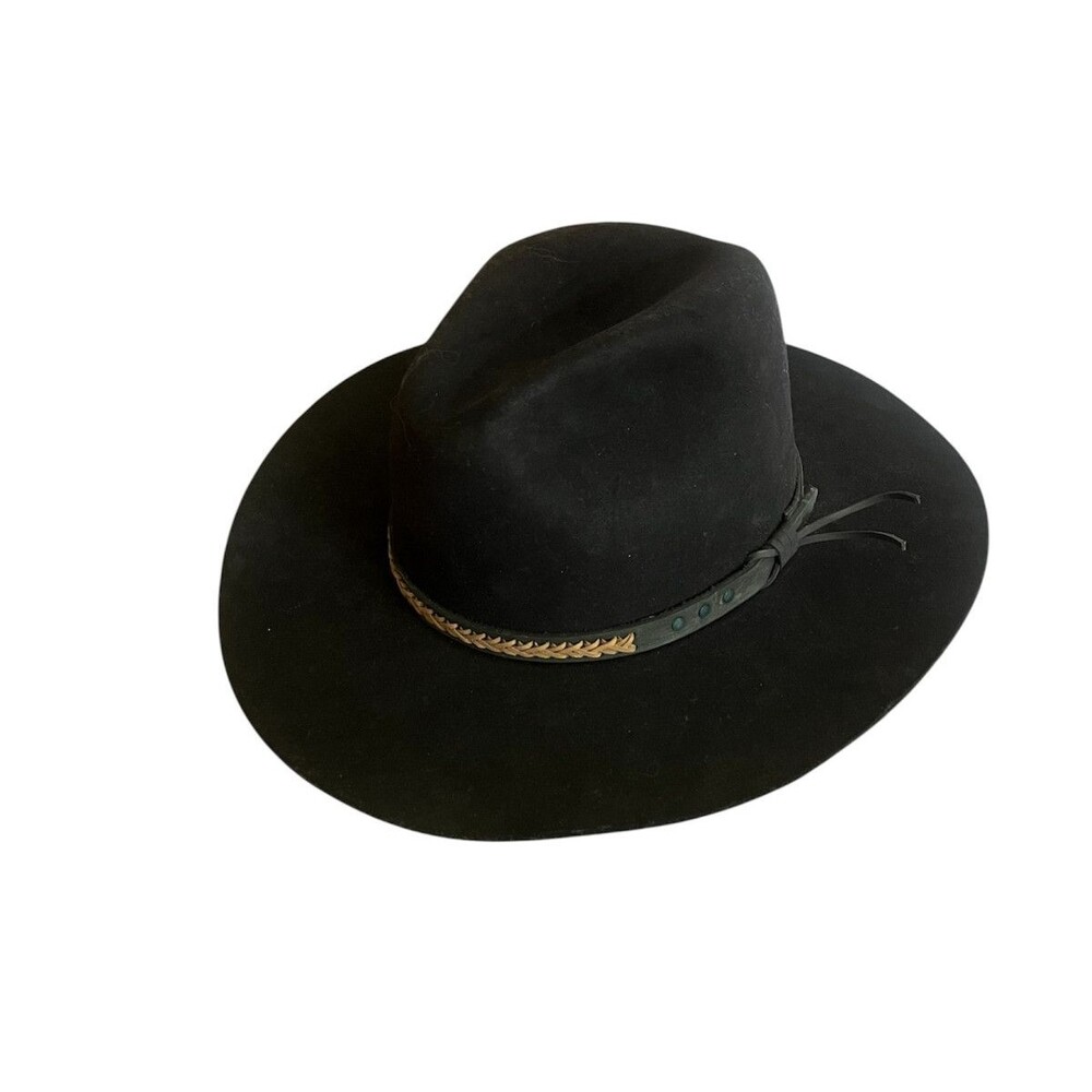 Serratelli Cowboy Hat 5x Beaver Mens Size 7 Excellent Condition